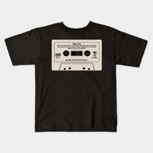 Blue Oyster Cult audio cassette recreation Kids T-Shirt